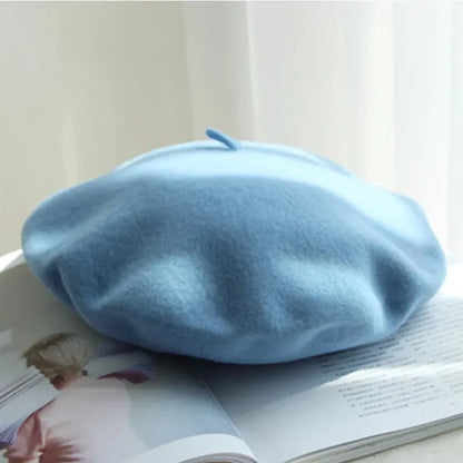 Wollen Baret voor Dames – Klassieke Franse Stijl – Warme Winteraccessoire