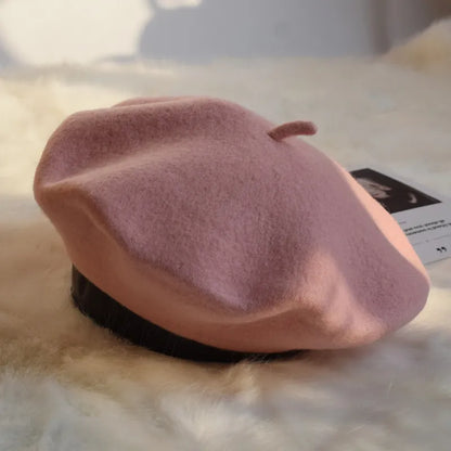 Wollen Baret voor Dames – Klassieke Franse Stijl – Warme Winteraccessoire