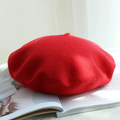 Wollen Baret voor Dames – Klassieke Franse Stijl – Warme Winteraccessoire