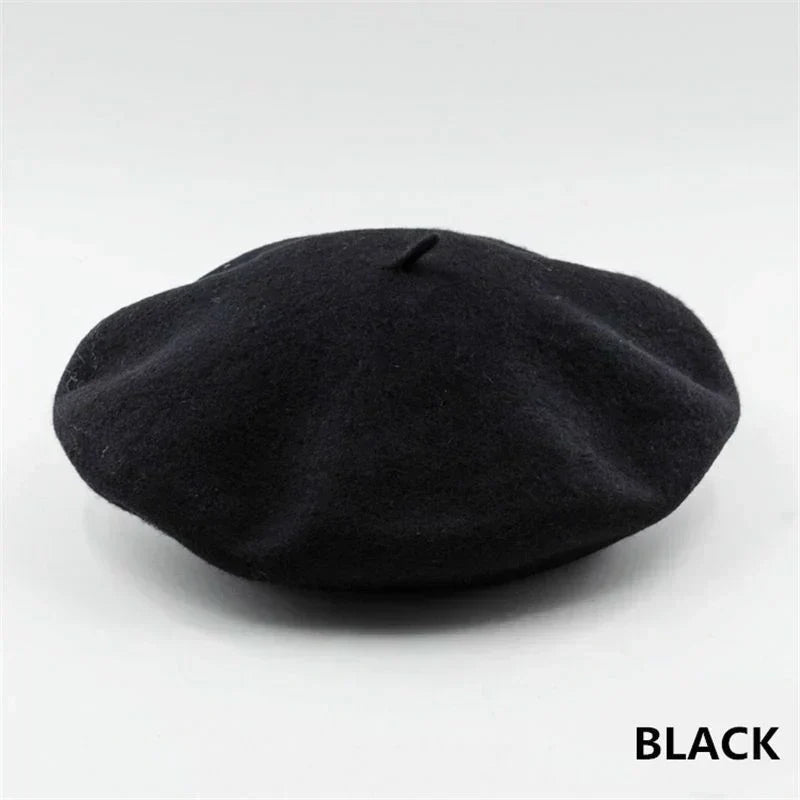 Wollen Baret voor Dames – Klassieke Franse Stijl – Warme Winteraccessoire