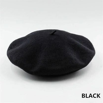 Wollen Baret voor Dames – Klassieke Franse Stijl – Warme Winteraccessoire