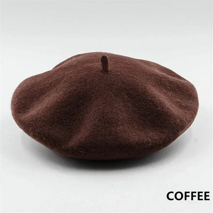 Wollen Baret voor Dames – Klassieke Franse Stijl – Warme Winteraccessoire