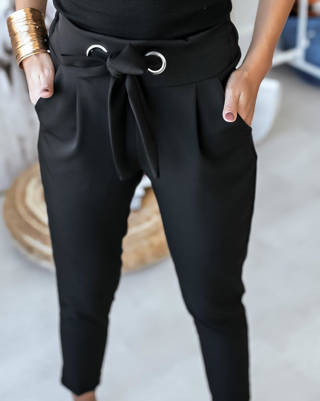 Hoge Taille Broek voor Vrouw Elegant en Comfortabel
