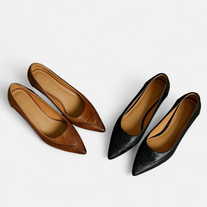 Dames Leren Pumps Met Hak