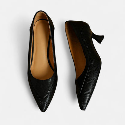 Dames Leren Pumps Met Hak