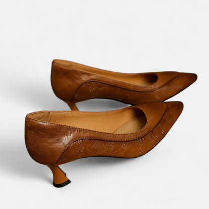 Dames Leren Pumps Met Hak