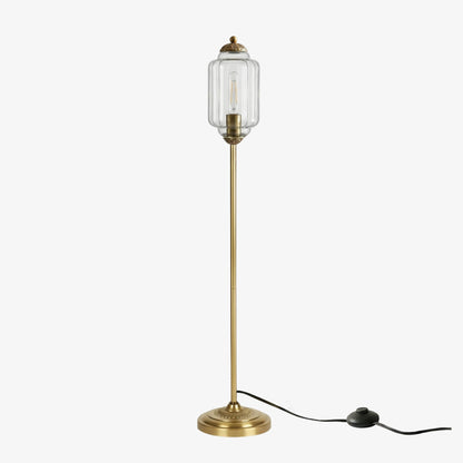Decoratieve Glazen Pompoen Vloerlamp Retro Organische Stijl Woonkamer Staande Lamp
