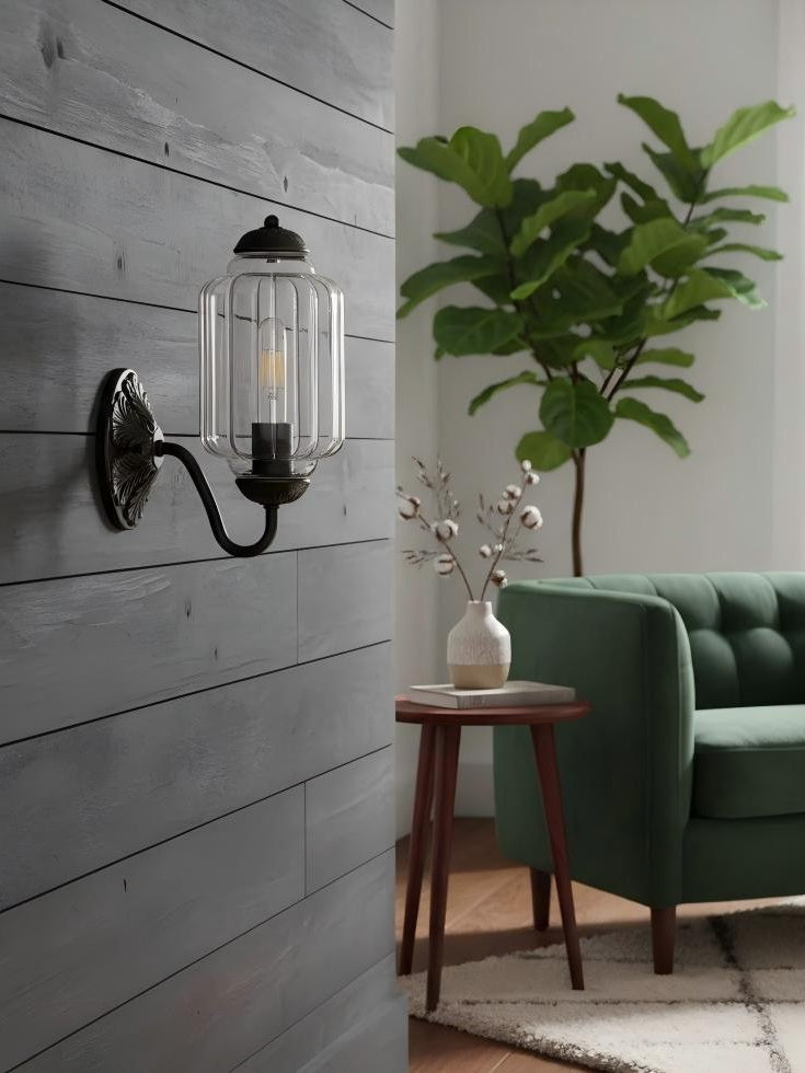 Melkglazen Wandlamp Eloise voor Hal en Slaapkamer | Vintage Wandverlichting met Melkwit Glas