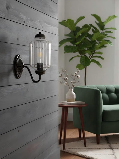 Melkglazen Wandlamp Eloise voor Hal en Slaapkamer | Vintage Wandverlichting met Melkwit Glas