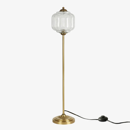Decoratieve Glazen Pompoen Vloerlamp Retro Organische Stijl Woonkamer Staande Lamp