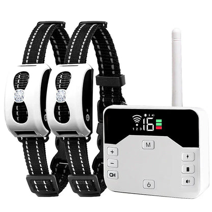 Draadloze Omheiningshalter & Trainingsband 2-in-1 – Waterbestendig & Oplaadbaar Hondentrainingsysteem met 300 Meter Bereik