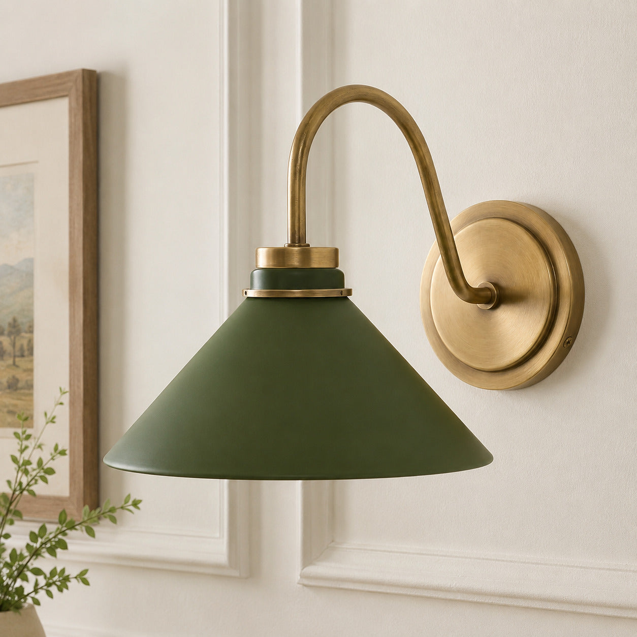 Globe Wandlamp met Gebogen Arm – Moderne Industriële Verlichting voor Badkamer, Slaapkamer en Gang