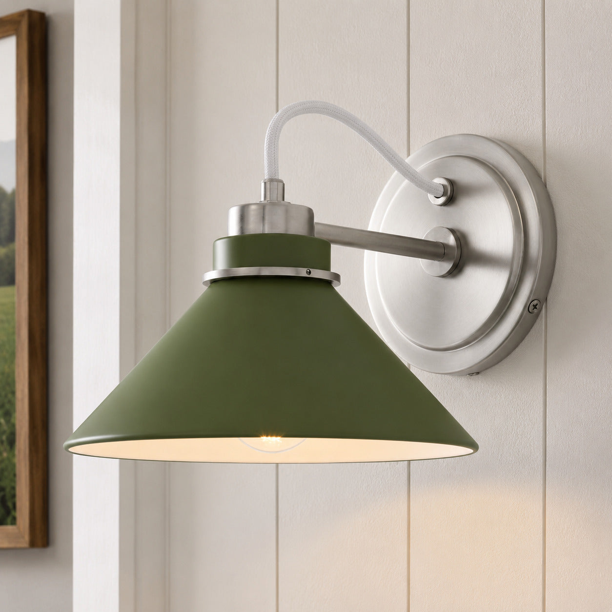 Globe Wandlamp met Gebogen Arm – Moderne Industriële Verlichting voor Badkamer, Slaapkamer en Gang