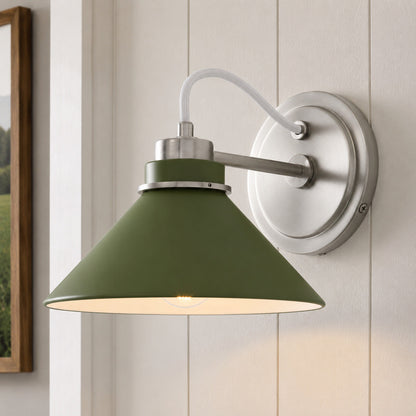 Globe Wandlamp met Gebogen Arm – Moderne Industriële Verlichting voor Badkamer, Slaapkamer en Gang
