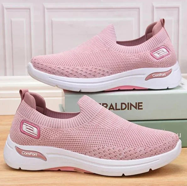 Dames Comfortschoenen Orthopedisch Slip-on Zacht Leer