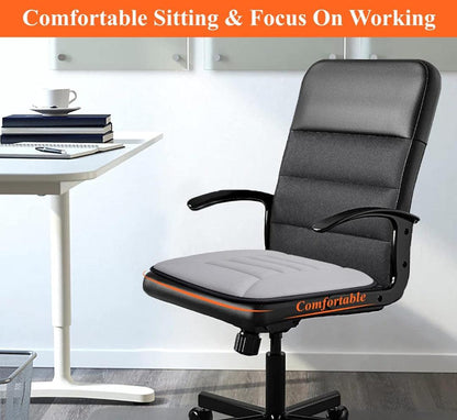 Zitcomfortkussen Memory Foam Auto Zwart Grijs Drukpuntreductie Ergonomisch Autostoelkussen Rugsteun Lange Ritten