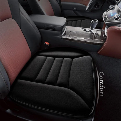 Zitcomfortkussen Memory Foam Auto Zwart Grijs Drukpuntreductie Ergonomisch Autostoelkussen Rugsteun Lange Ritten