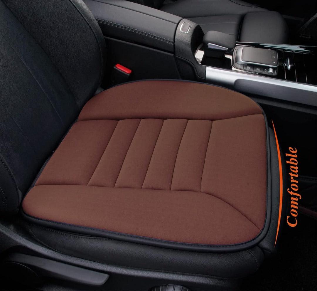 Zitcomfortkussen Memory Foam Auto Zwart Grijs Drukpuntreductie Ergonomisch Autostoelkussen Rugsteun Lange Ritten