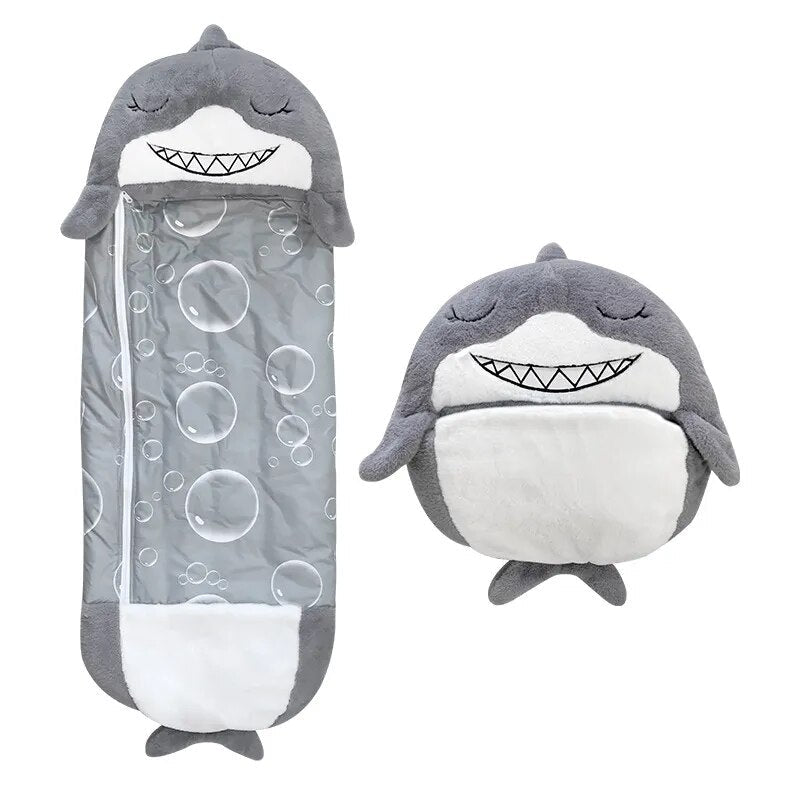 Zachte Pluche Kinderslaapzak Knuffeldier Combinatie Warm Slapen Camping Reizen Slaapcomfort Kinderbed Slaapuitrusting