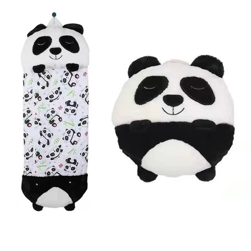 Zachte Pluche Kinderslaapzak Knuffeldier Combinatie Warm Slapen Camping Reizen Slaapcomfort Kinderbed Slaapuitrusting