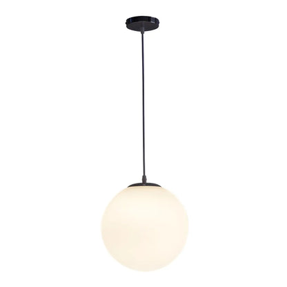 Moderne Witte Globe Hanglamp van Glas met Ronde Bolvorm in Diverse Maten voor Eetkamer en Woonkamer