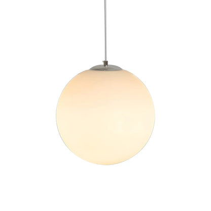 Moderne Witte Globe Hanglamp van Glas met Ronde Bolvorm in Diverse Maten voor Eetkamer en Woonkamer