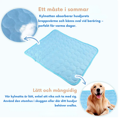 Verkoelende Rustmat voor Huisdieren Zelfkoelend IJsvezel 5 Maten Wasmachinebestendig Reisklaar Zomercomfort