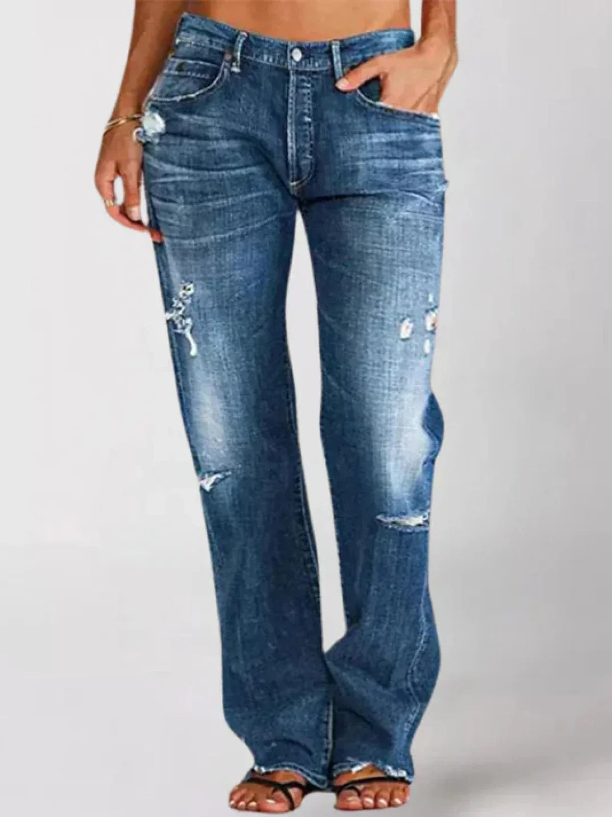 Lage Jeans voor Vrouw Elegante Stijl - StudioMarella