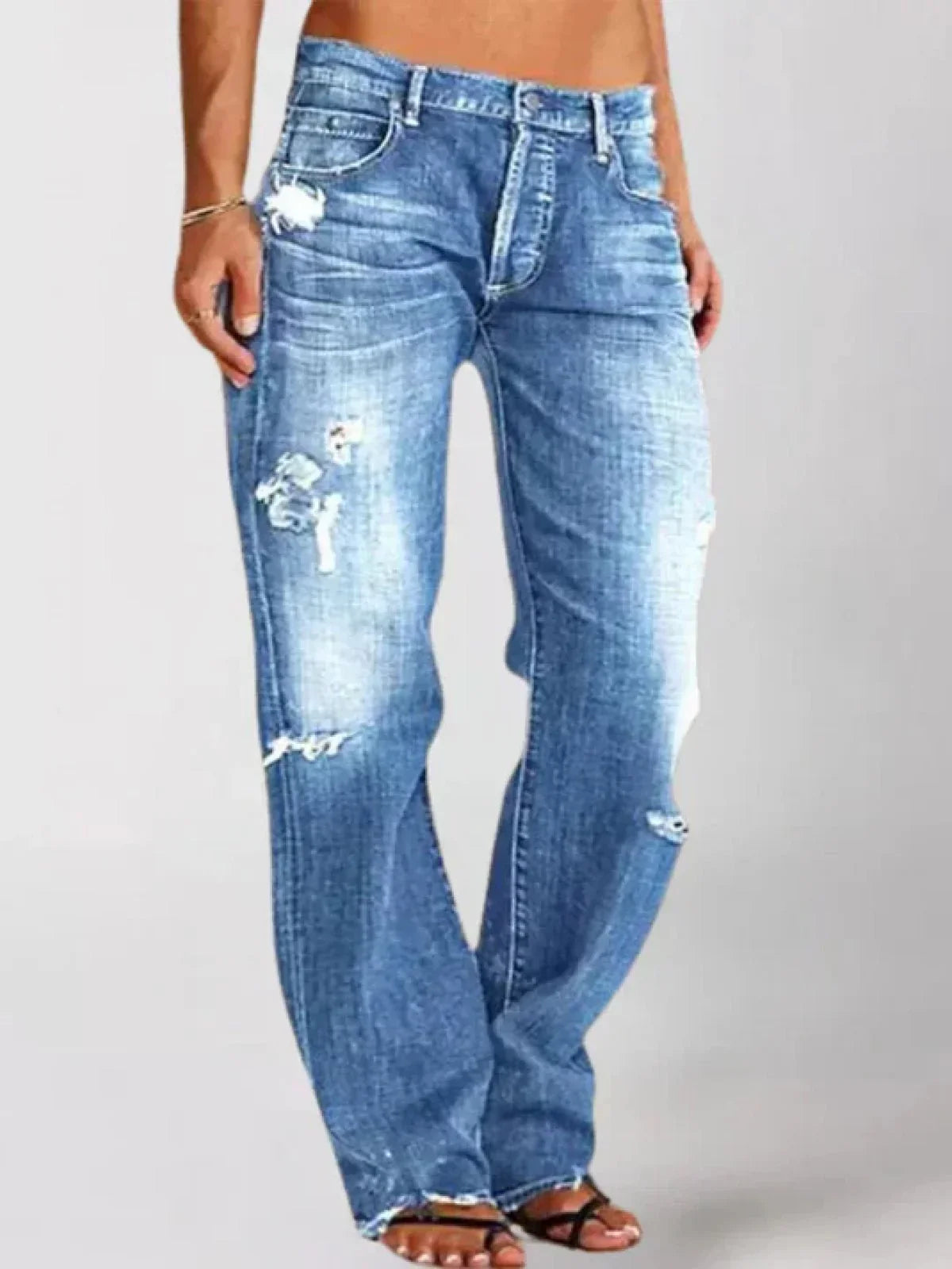 Lage Jeans voor Vrouw Elegante Stijl