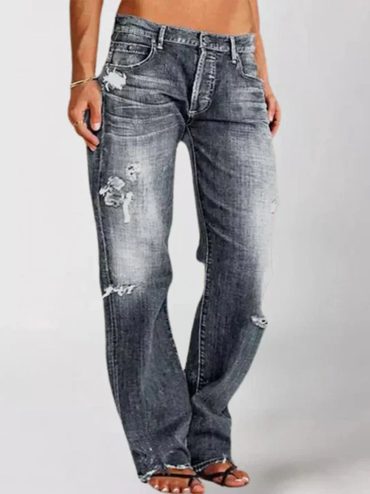 Lage Jeans voor Vrouw Elegante Stijl