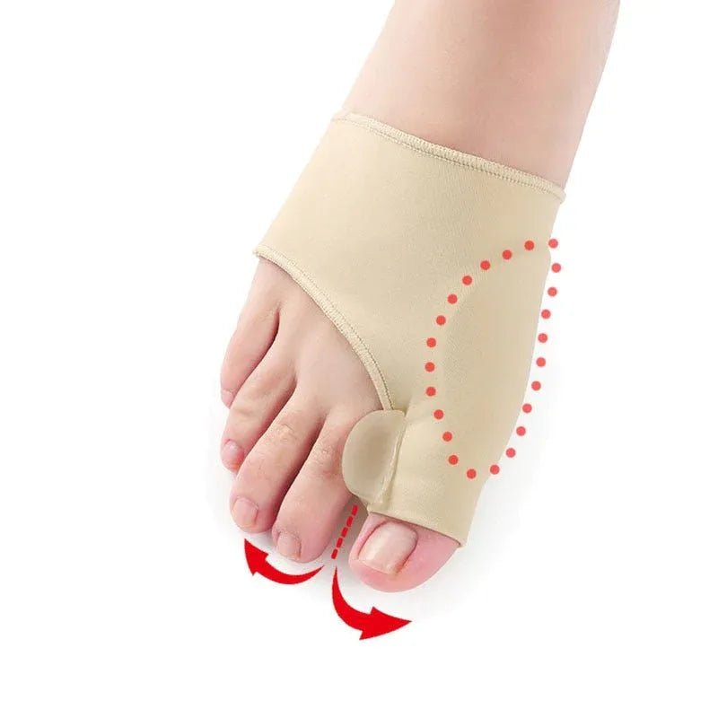 Teencorrector Hallux Valgus Gel Siliconen Voetorthese Teenstandverbetering Comfortabel Draagbaar Pijnverlichting