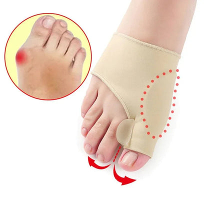 Teencorrector Hallux Valgus Gel Siliconen Voetorthese Teenstandverbetering Comfortabel Draagbaar Pijnverlichting