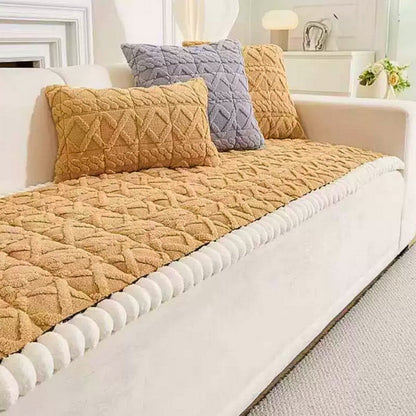 Sherpa Bankbeschermhoes – Gequilt Microfiber Bankovertrek met Anti-Slip voor 1-Zits 2-Zits 3-Zits 4-Zits Banken – Bescherming tegen Vlekken Stof Slijtage