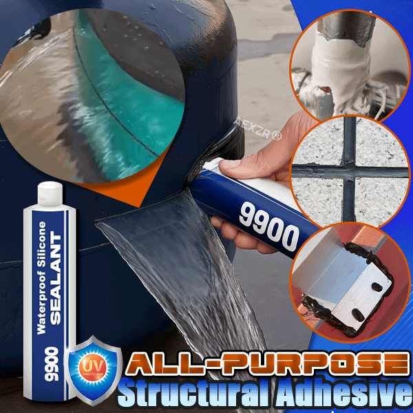 Siliconenkit Structuur 300ml 950KPA Waterdicht Flexibel Glas Beton Metaal Tegels Ramen Deuren Aquarium Buiten Binnen Zwart Grijs Wit Transparant