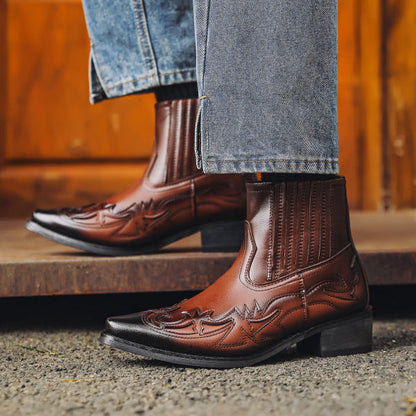 Leren Cowboylaarzen voor Heren Western Stijl Leer