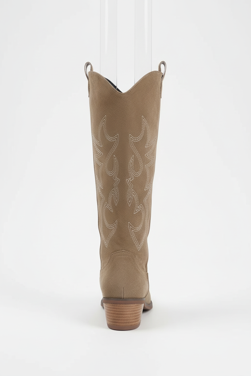 Kniehoge Cowboylaarzen voor Vrouwen Western Stijl