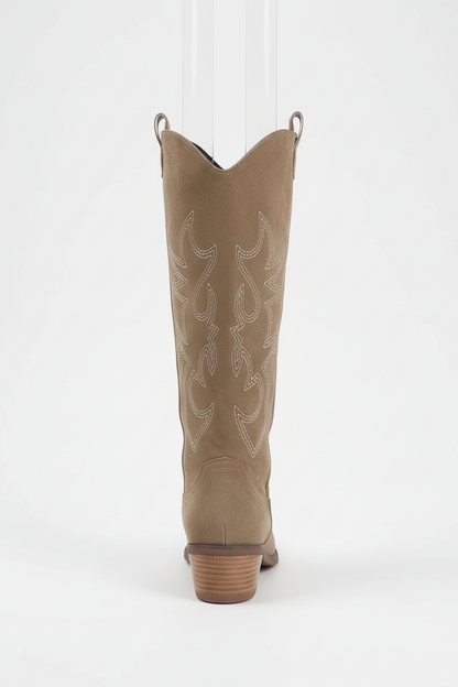 Kniehoge Cowboylaarzen voor Vrouwen Western Stijl