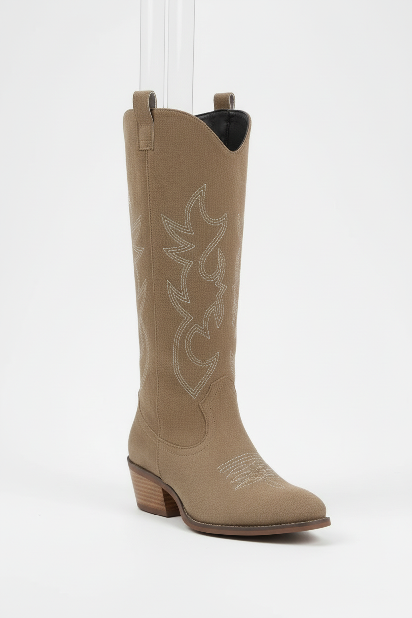Kniehoge Cowboylaarzen voor Vrouwen Western Stijl - StudioMarella
