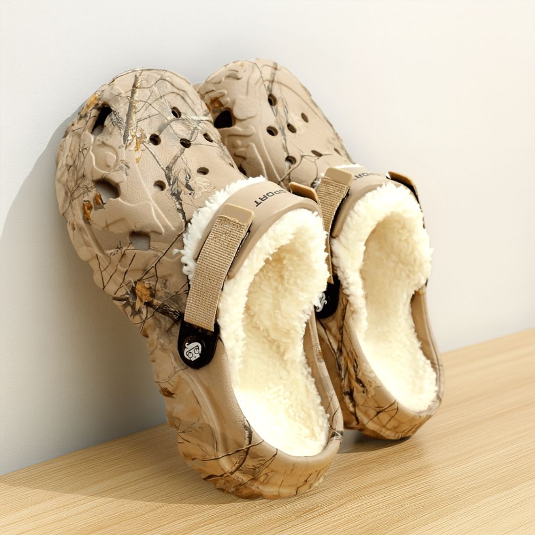 Gevoerde Clogs Pantoffels voor Dames & Heren Winter - Warme EVA Tuinschoenen met Bont - Unisex Huisslippers