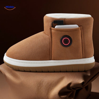 Verwarmbare Pantoffels met Oplaadbare Verwarming voor Koude Voeten Wintertijd 36-45