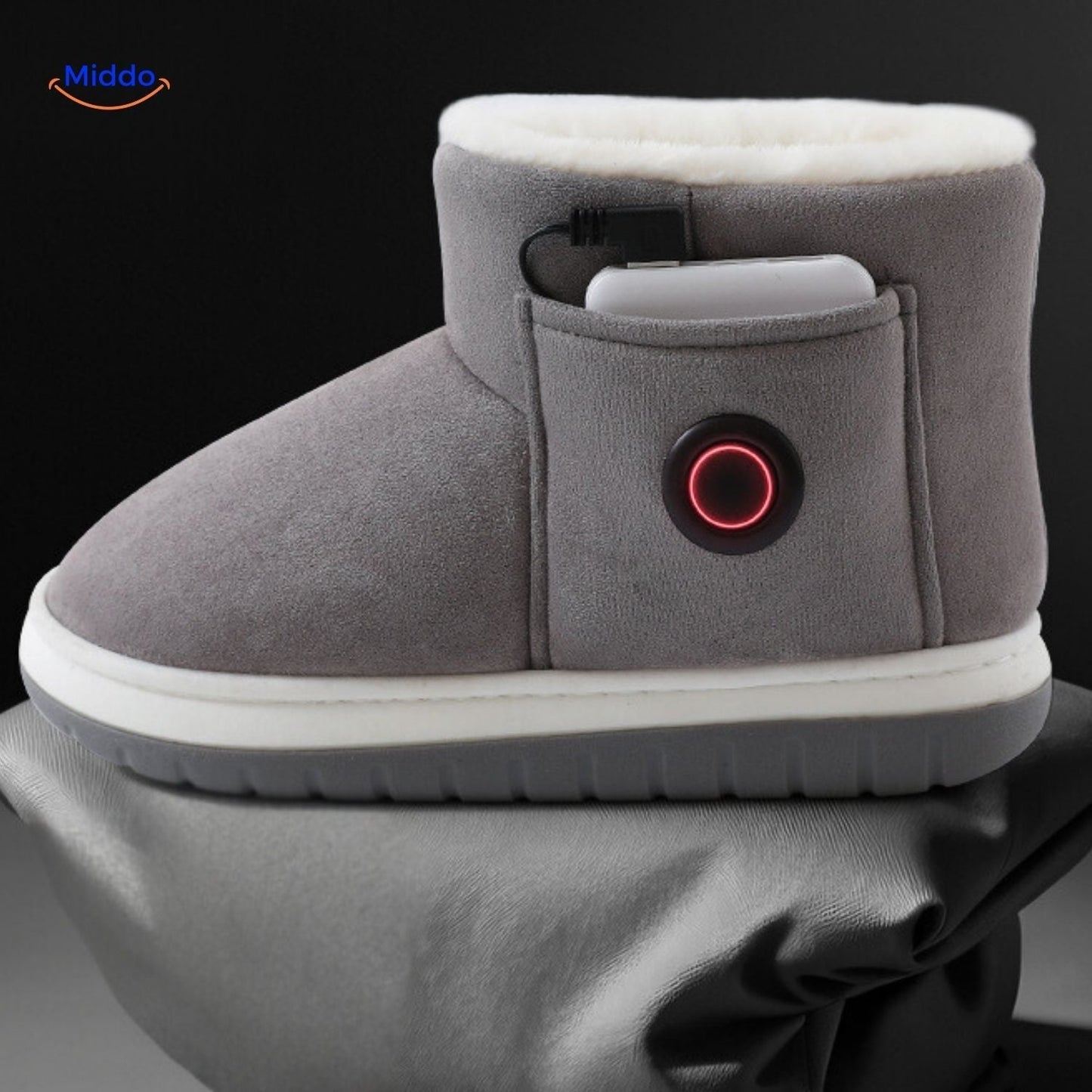 Verwarmbare Pantoffels met Oplaadbare Verwarming voor Koude Voeten Wintertijd 36-45