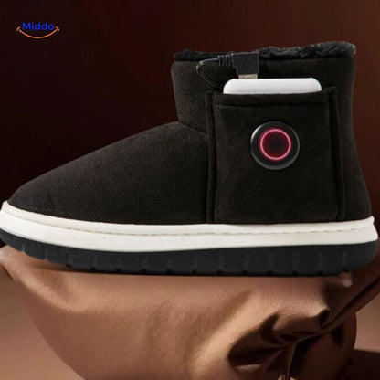 Verwarmbare Pantoffels met Oplaadbare Verwarming voor Koude Voeten Wintertijd 36-45