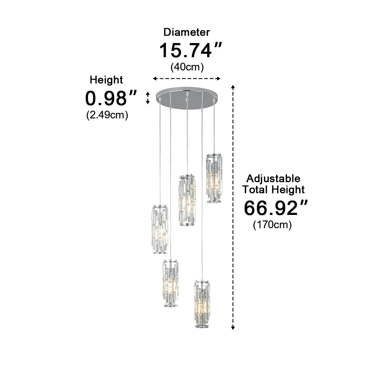 Kristallen Hanglamp Zwart Ijzer E27 Eetkamer Woonkamer Industrieel Retro Plafondlamp Pendellamp Kristalglas Bar Gangpad