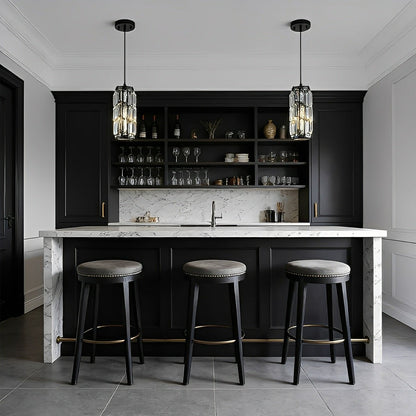 Kristallen Hanglamp Zwart Ijzer E27 Eetkamer Woonkamer Industrieel Retro Plafondlamp Pendellamp Kristalglas Bar Gangpad