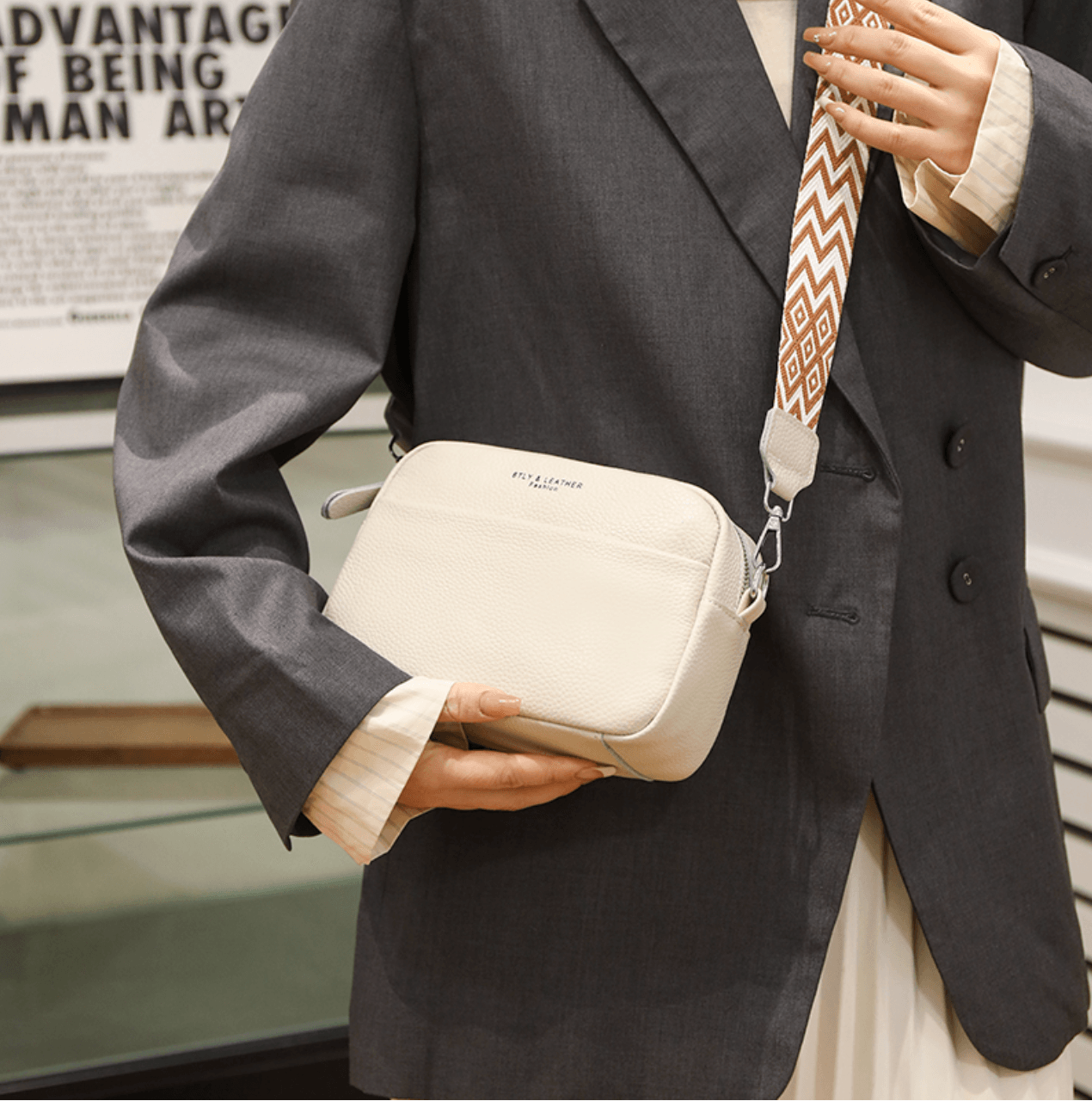Leren Crossbody Tas voor Dames Kleine Schouder tas