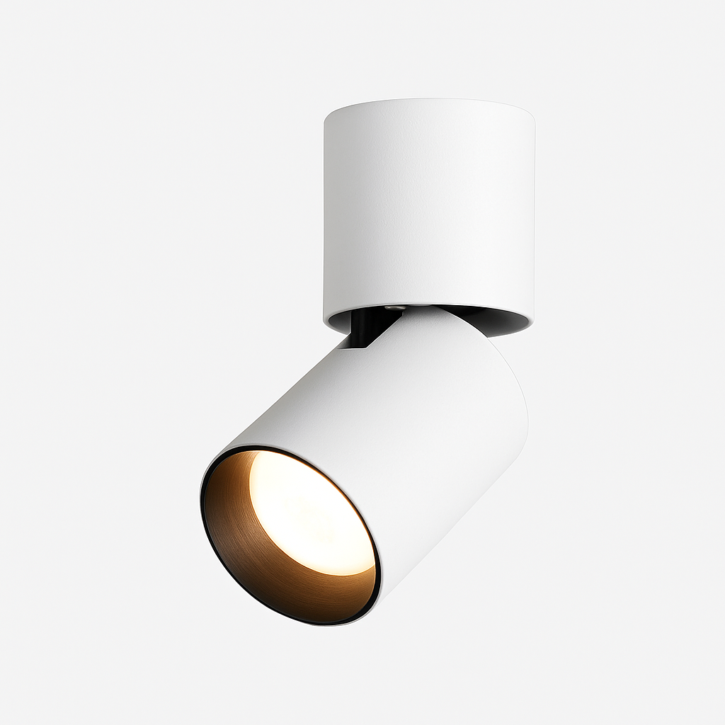 Opbouwspot LED Kantelbaar Wit Aluminium 7W-12W Plafond Woonkamer Verstelbare Spot Opbouw Plafondspot 360° Draaibaar Slaapkamer Keuken