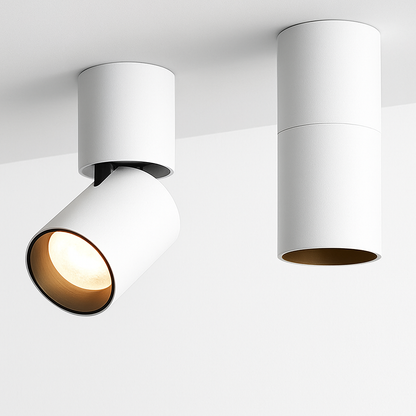 Opbouwspot LED Kantelbaar Wit Aluminium 7W-12W Plafond Woonkamer Verstelbare Spot Opbouw Plafondspot 360° Draaibaar Slaapkamer Keuken