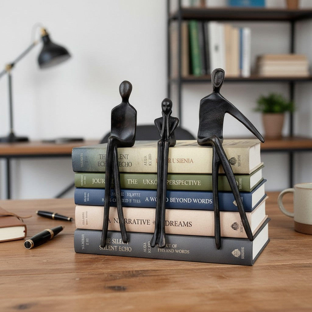 Geometrische Hondenbeeldje van IJzer – Minimalistisch Decoratief Sculptuur voor Bureau