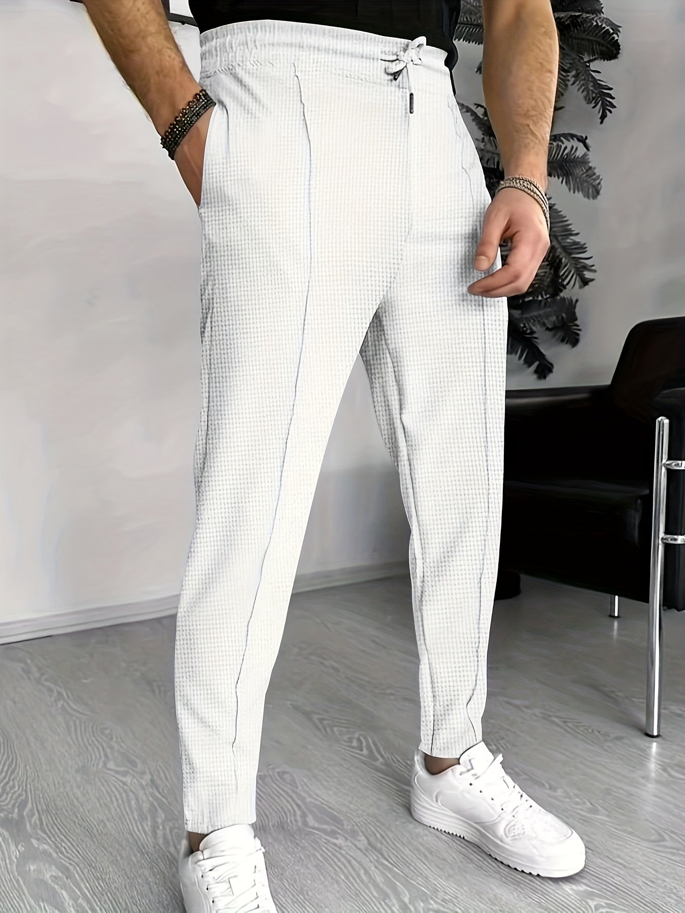 Heren Chino Broek Slim Fit Hoge Kwaliteit Stof