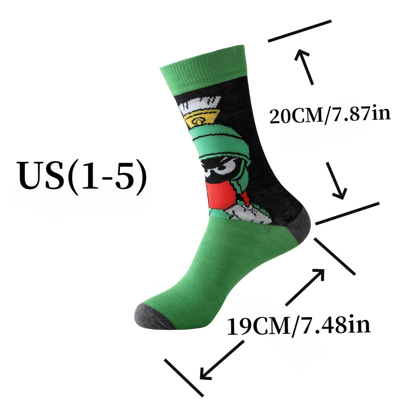 Cartoon Sokken Set 20 Paar Polyester Spandex Multicolor Casual Streetwear Unisex Ademend Elastisch